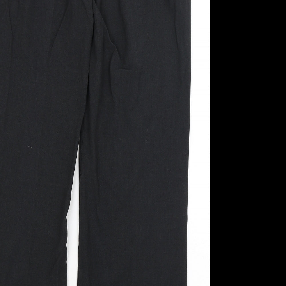 M&S Womens Black   Dress Pants Trousers Size 12 L30.5 in