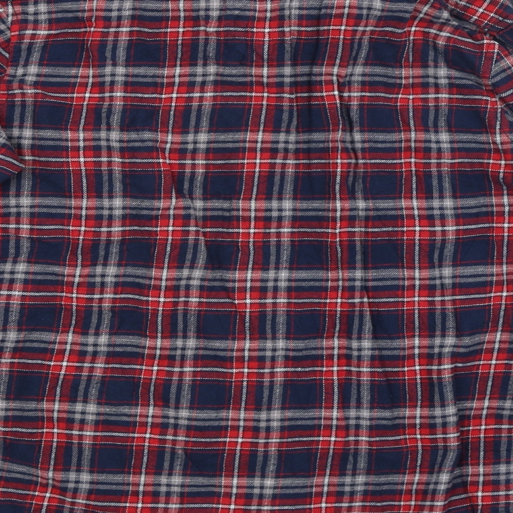 Cedar Wood State Mens Blue Plaid   Button-Up Size M