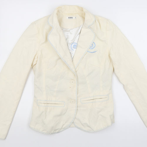 Be Young Womens Ivory   Jacket Blazer Size S