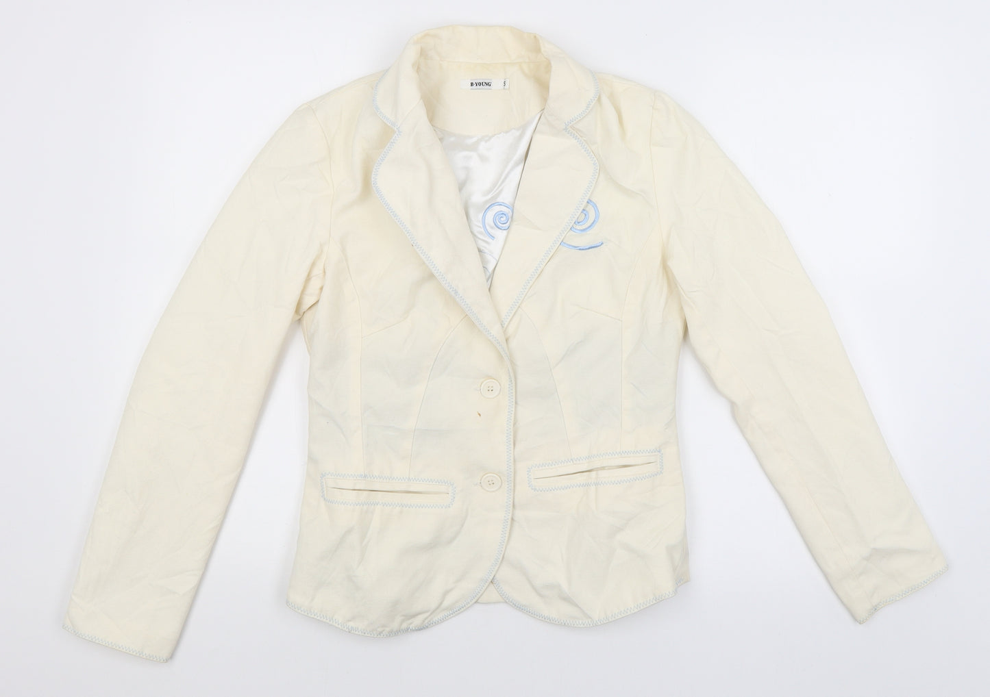 Be Young Womens Ivory   Jacket Blazer Size S