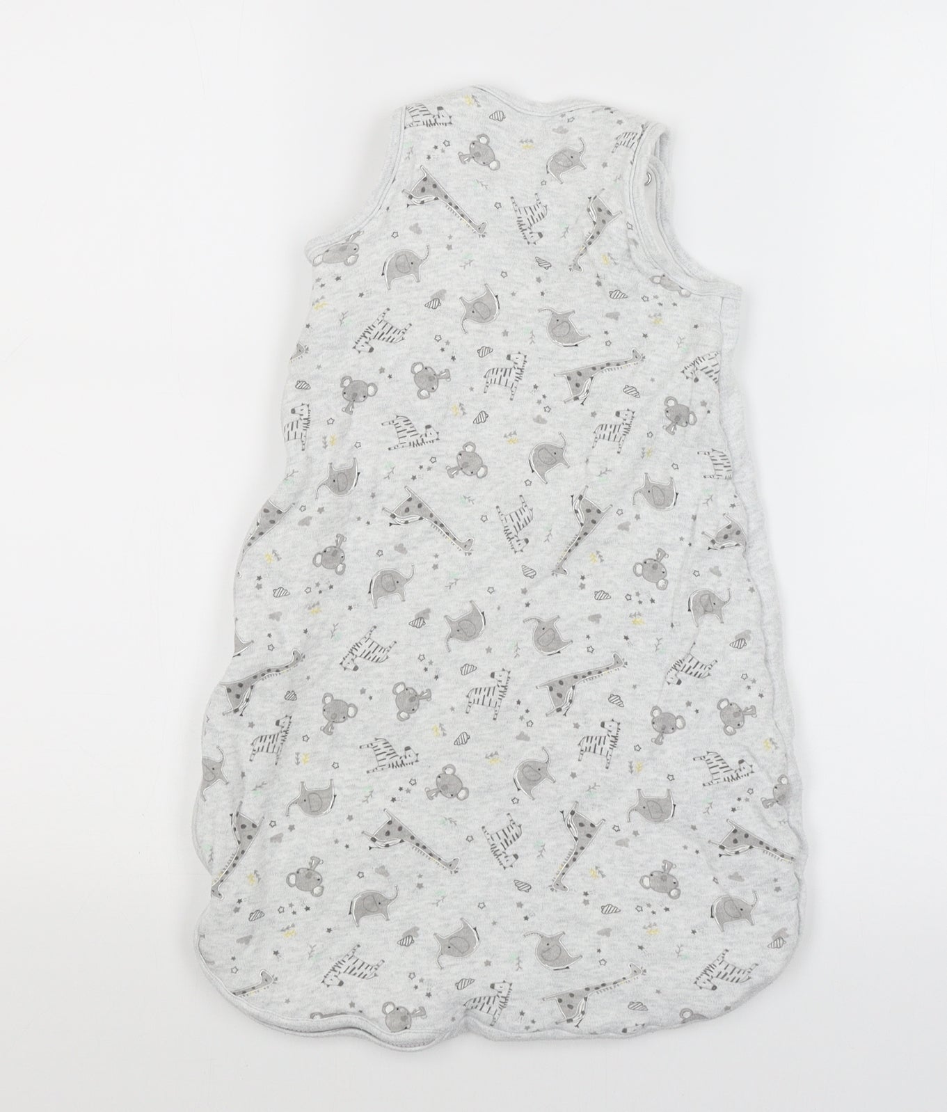 Primark Baby Grey   Babygrow One-Piece Size 3-6 Months  - Animals