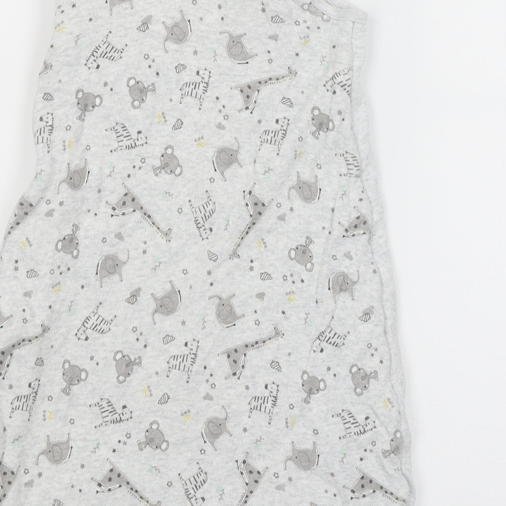 Primark Baby Grey   Babygrow One-Piece Size 3-6 Months  - Animals