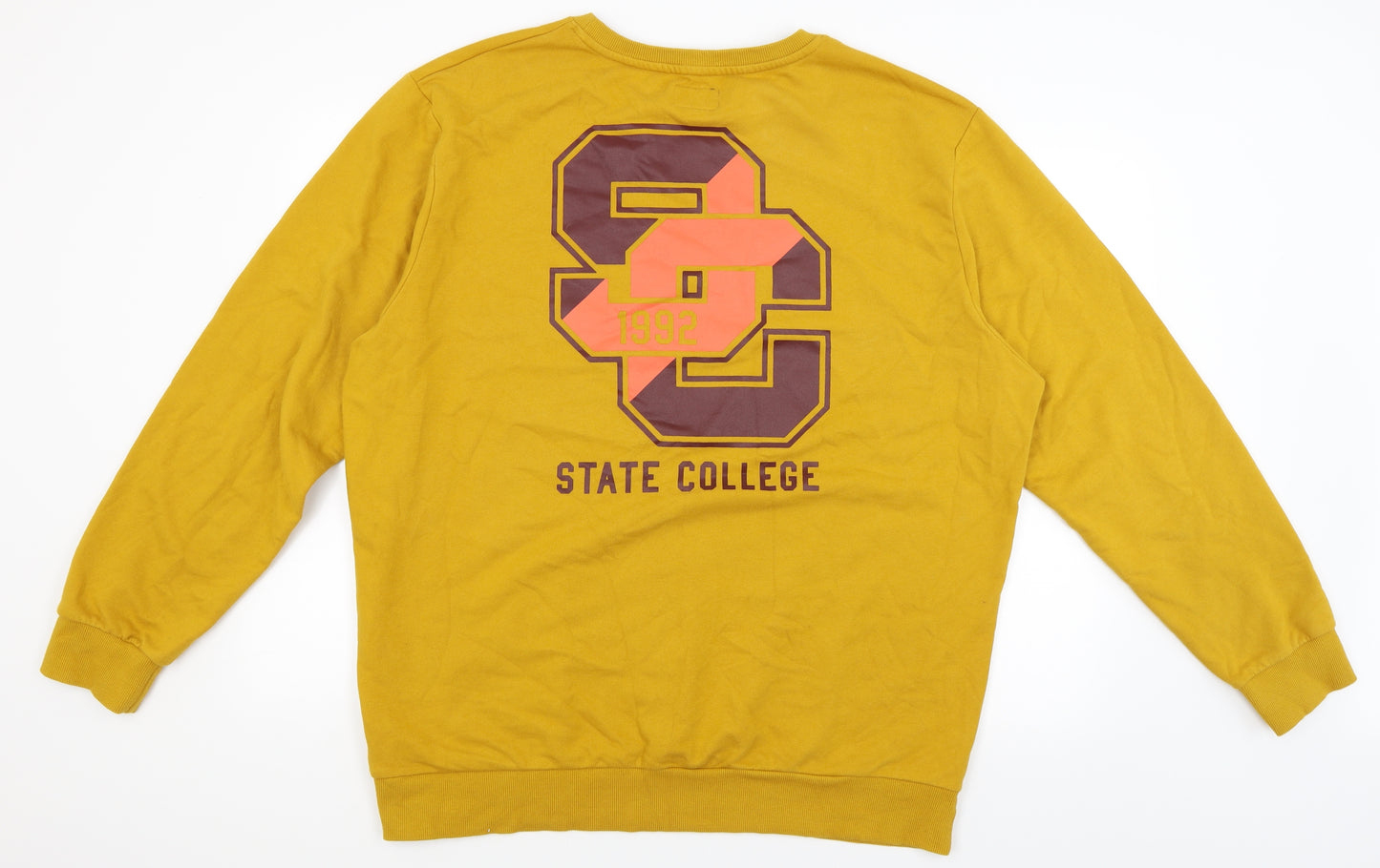 F&F Mens Yellow   Pullover Sweatshirt Size 2XL  - State College