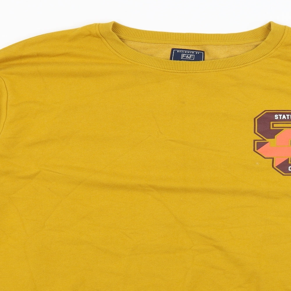 F&F Mens Yellow   Pullover Sweatshirt Size 2XL  - State College