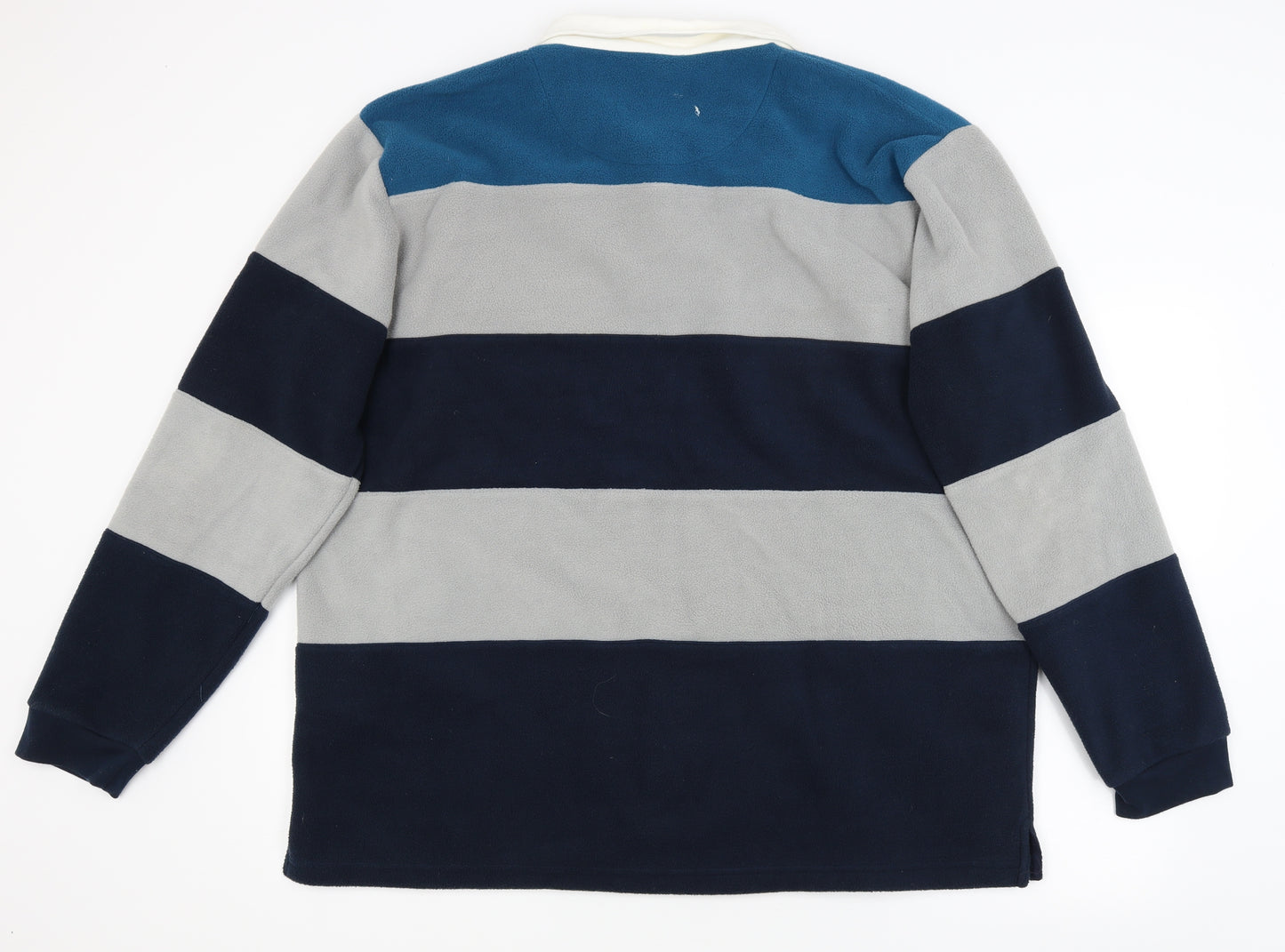 Guinness Mens Blue Striped  Pullover Jumper Size 2XL