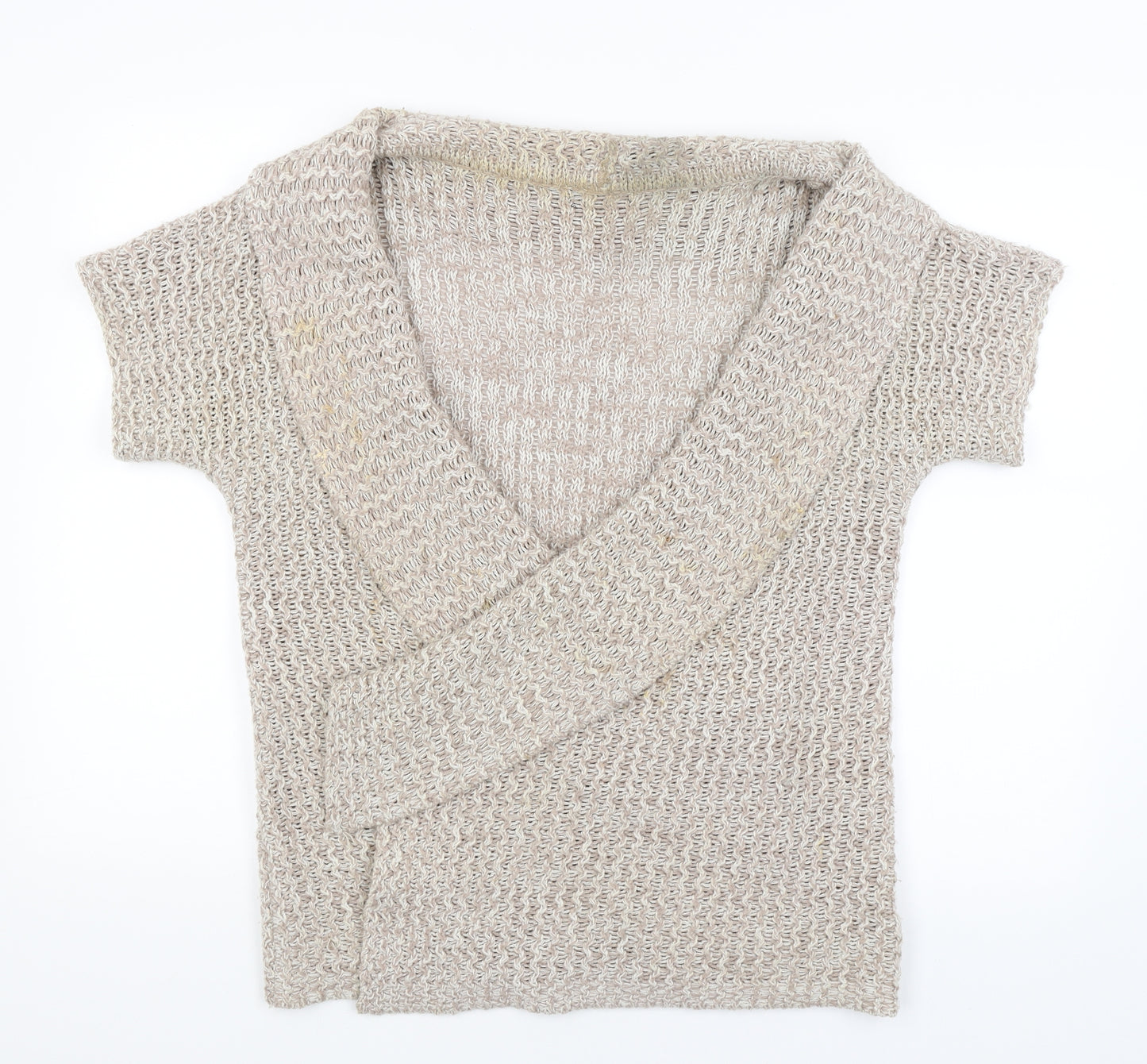 BM Womens Brown   Wrap Jumper Size S