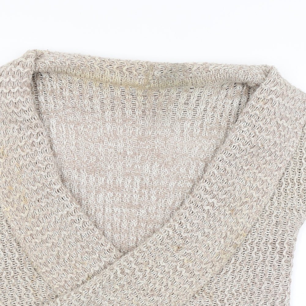 BM Womens Brown   Wrap Jumper Size S