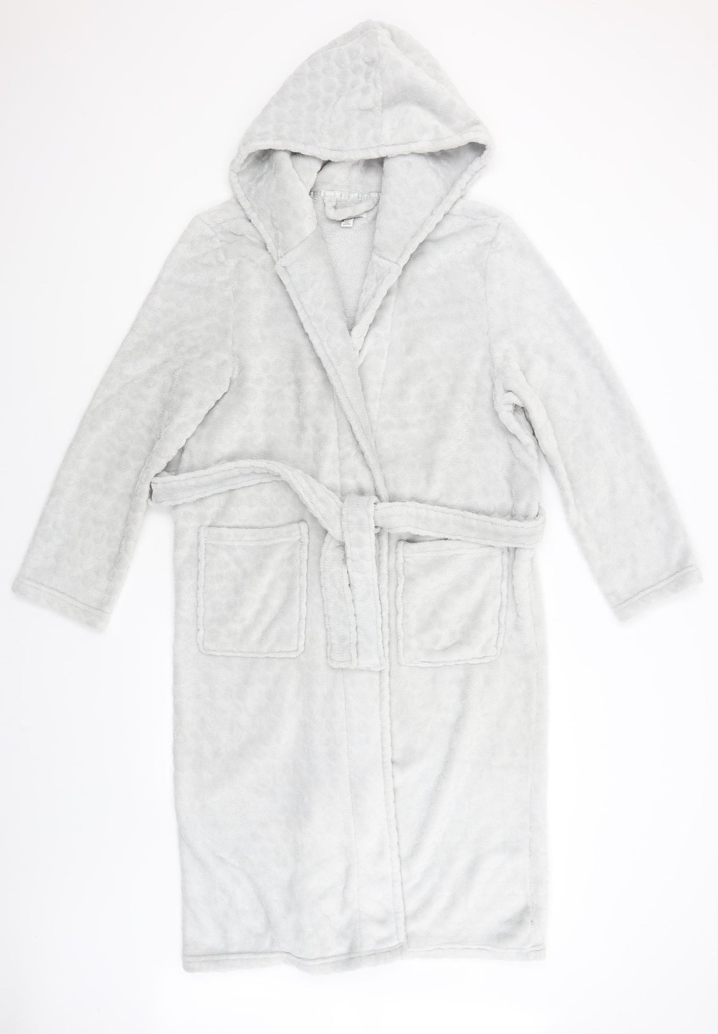 Topshop Womens Grey Solid  Kimono Robe Size M
