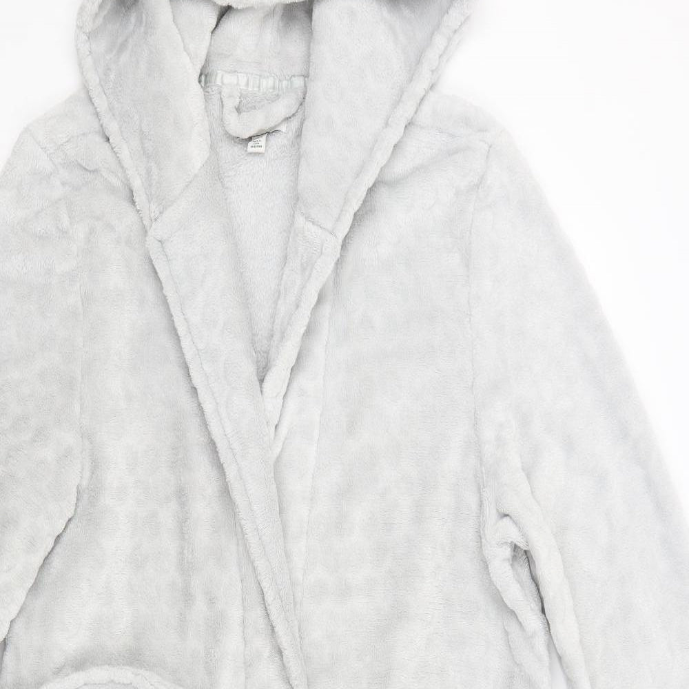 Topshop Womens Grey Solid  Kimono Robe Size M