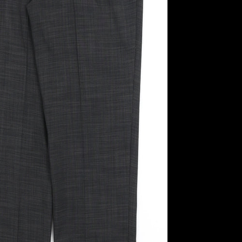 M&S Womens Grey   Dress Pants Trousers Size 14 L25.5 in