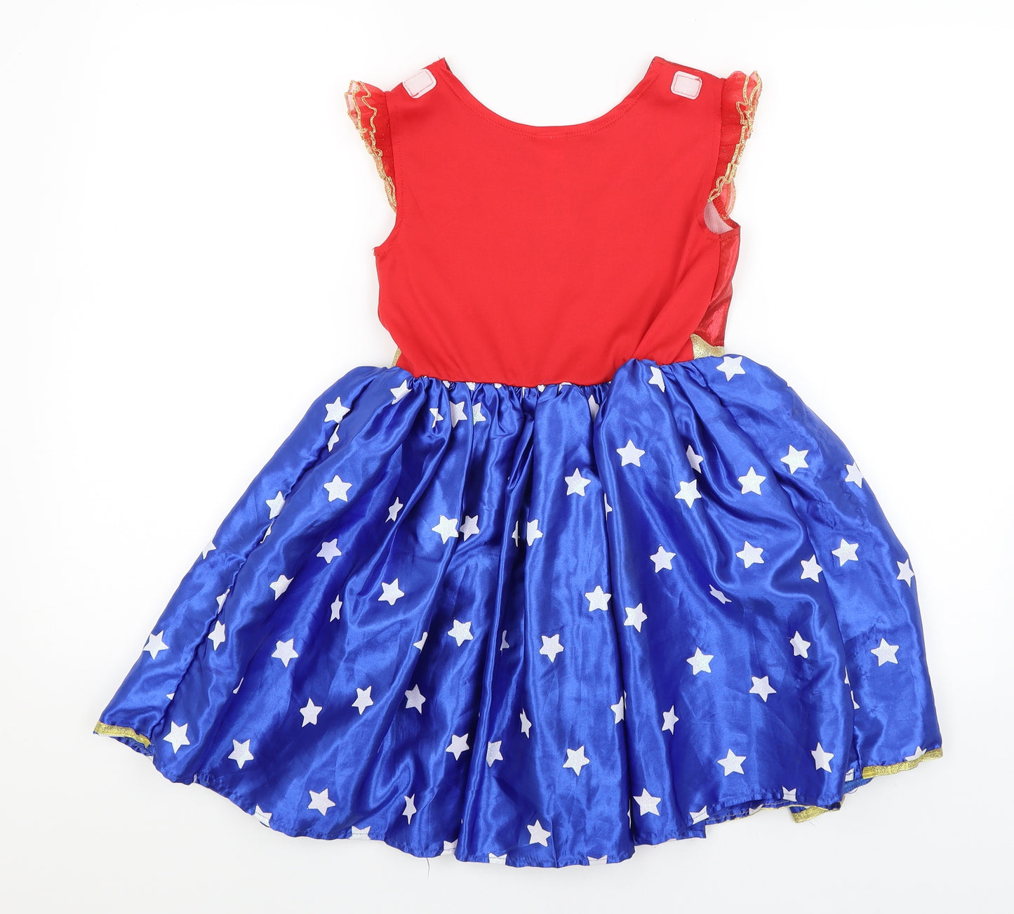 George Girls Blue   Fit & Flare  Size 7-8 Years  - Wonder Woman