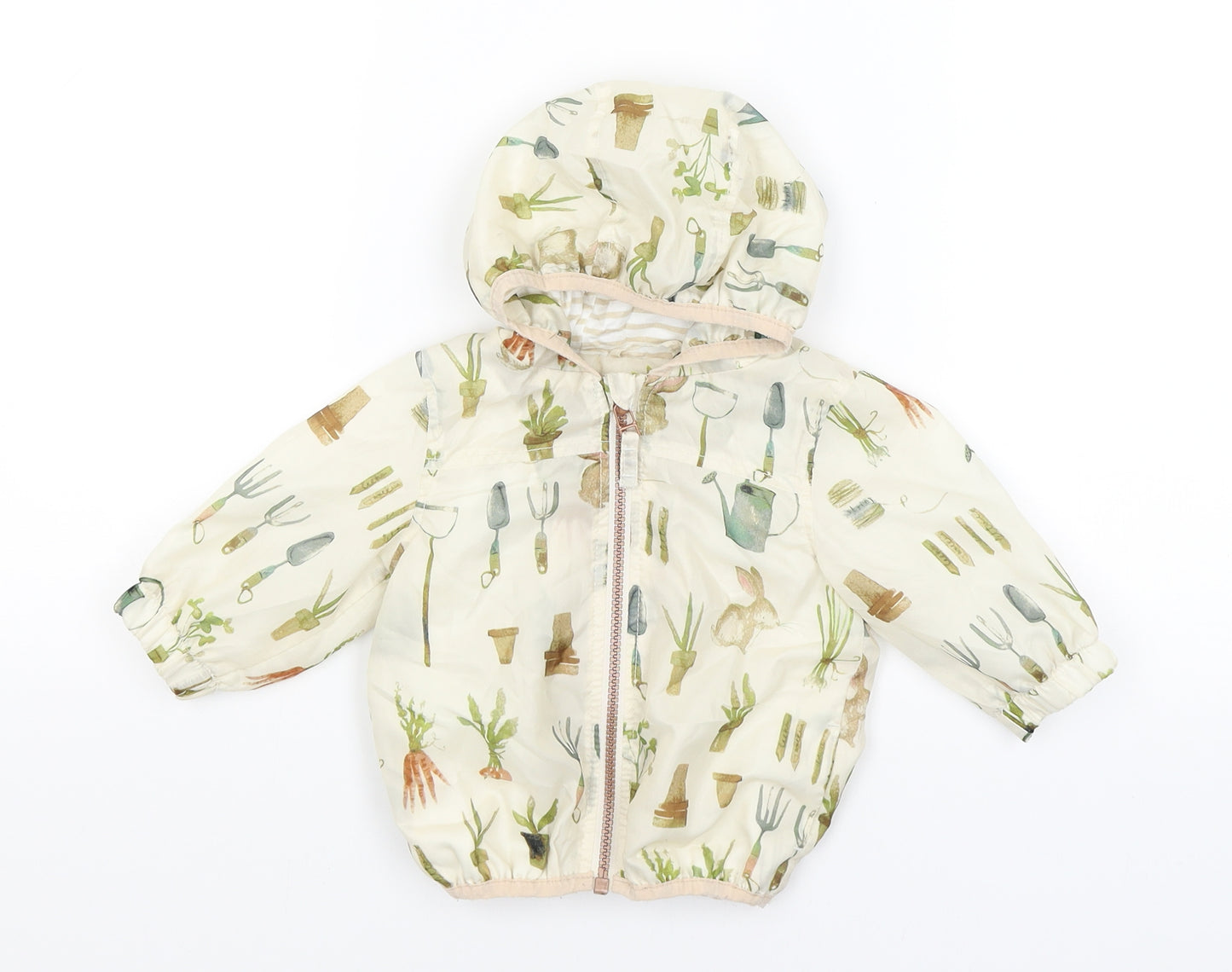 NEXT Baby Ivory   Rain Coat Coat Size 3-6 Months  - Gardening
