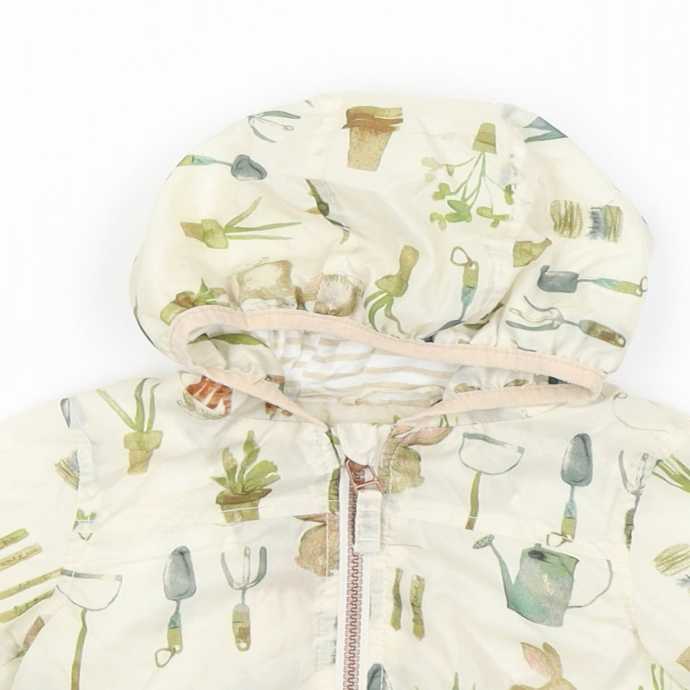 NEXT Baby Ivory   Rain Coat Coat Size 3-6 Months  - Gardening