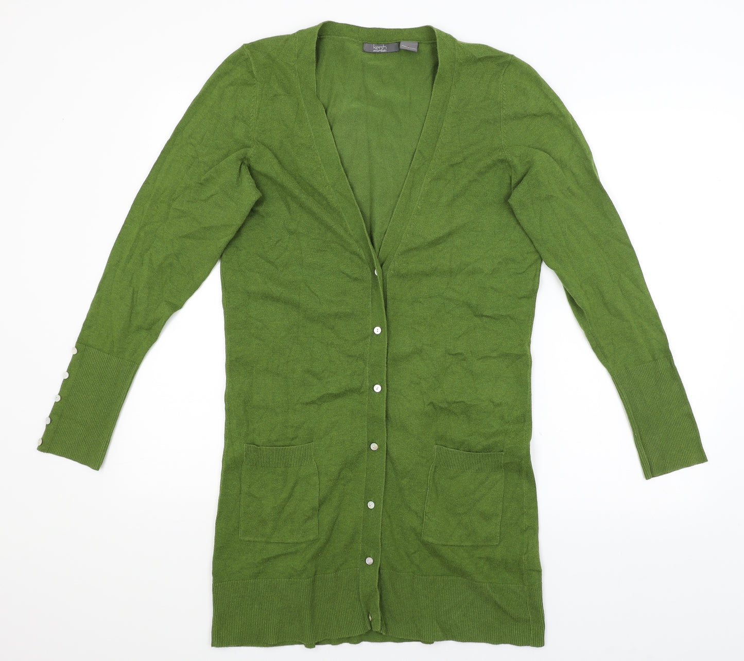 Kersh Essentials Womens Green   Cardigan Jumper Size L