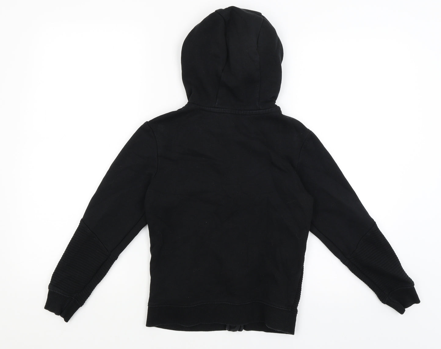 George Boys Black   Full Zip Hoodie Size 8-9 Years