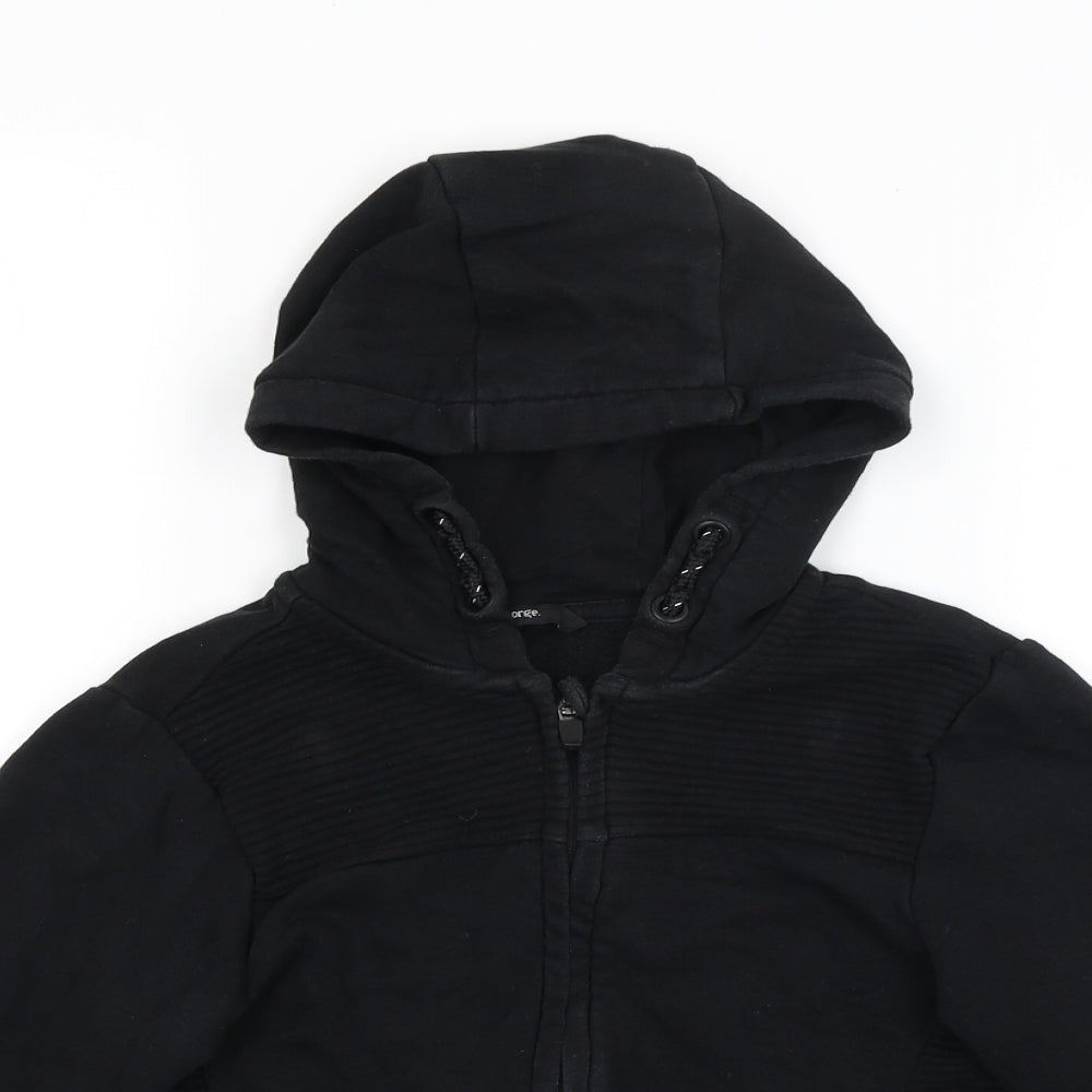 George Boys Black   Full Zip Hoodie Size 8-9 Years