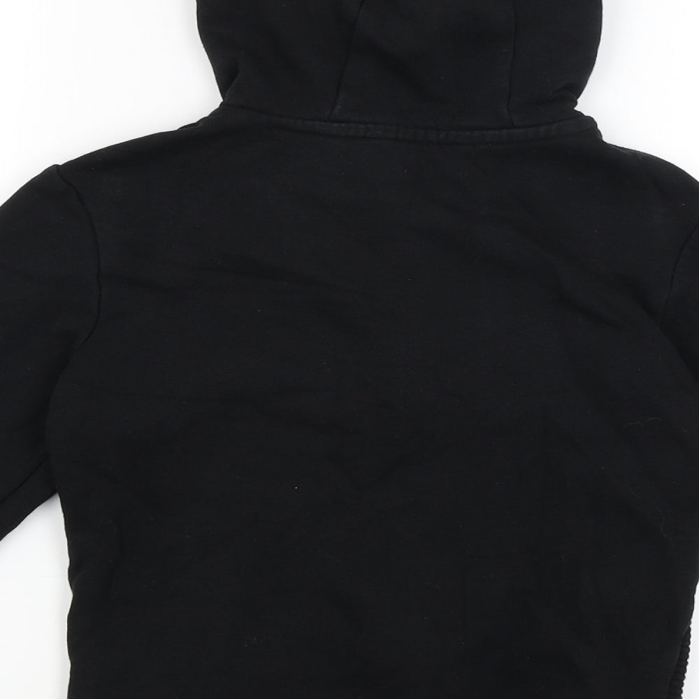 George Boys Black   Full Zip Hoodie Size 8-9 Years