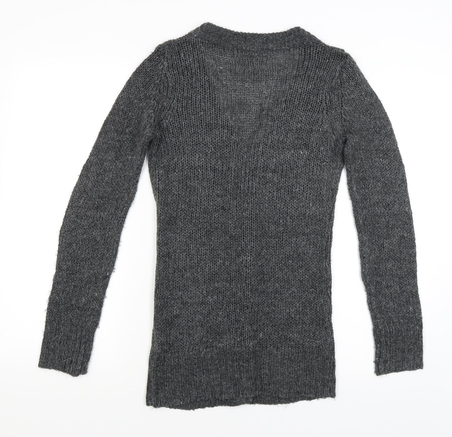 Miss Fiori Womens Grey   Cardigan Jumper Size 8