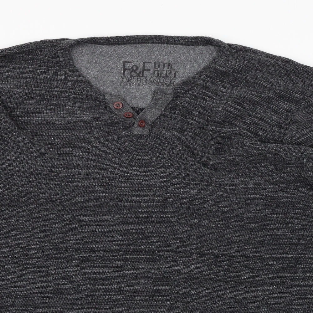 F&F  Mens Grey    T-Shirt Size XL