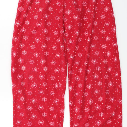 F&F  Womens Red Check  Trousers  Size 12 L25 in