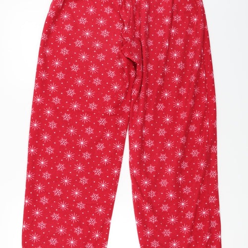 F&F  Womens Red Check  Trousers  Size 12 L25 in