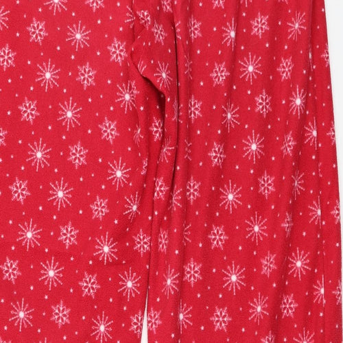 F&F  Womens Red Check  Trousers  Size 12 L25 in