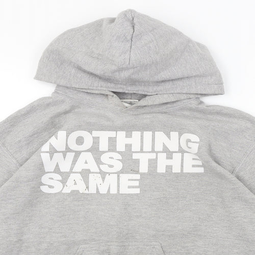 Gildan  Mens Grey   Pullover Hoodie Size S