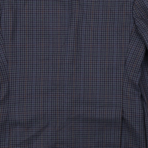 Marks and Spencer  Mens Blue Check  Jacket Blazer Size 40
