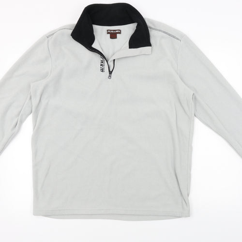 Atlas for Men  Mens Grey   Henley Jumper Size M