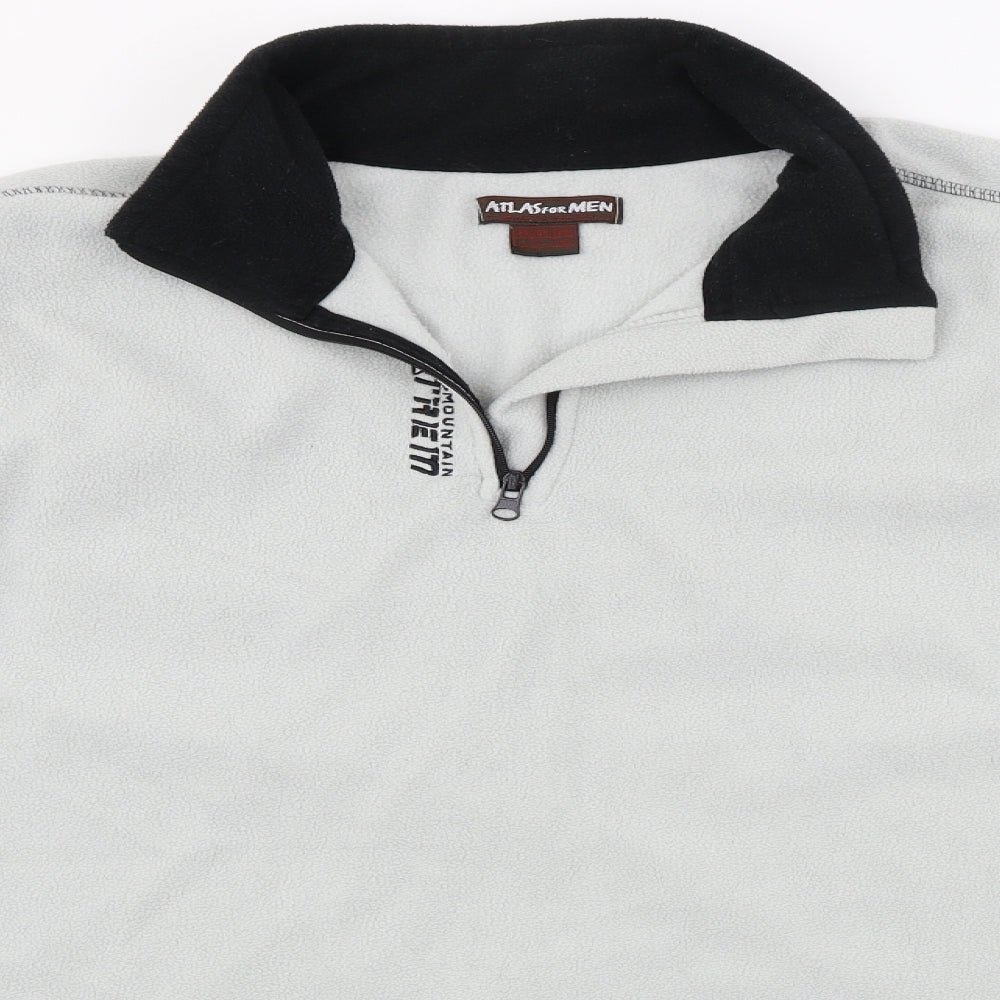 Atlas for Men  Mens Grey   Henley Jumper Size M
