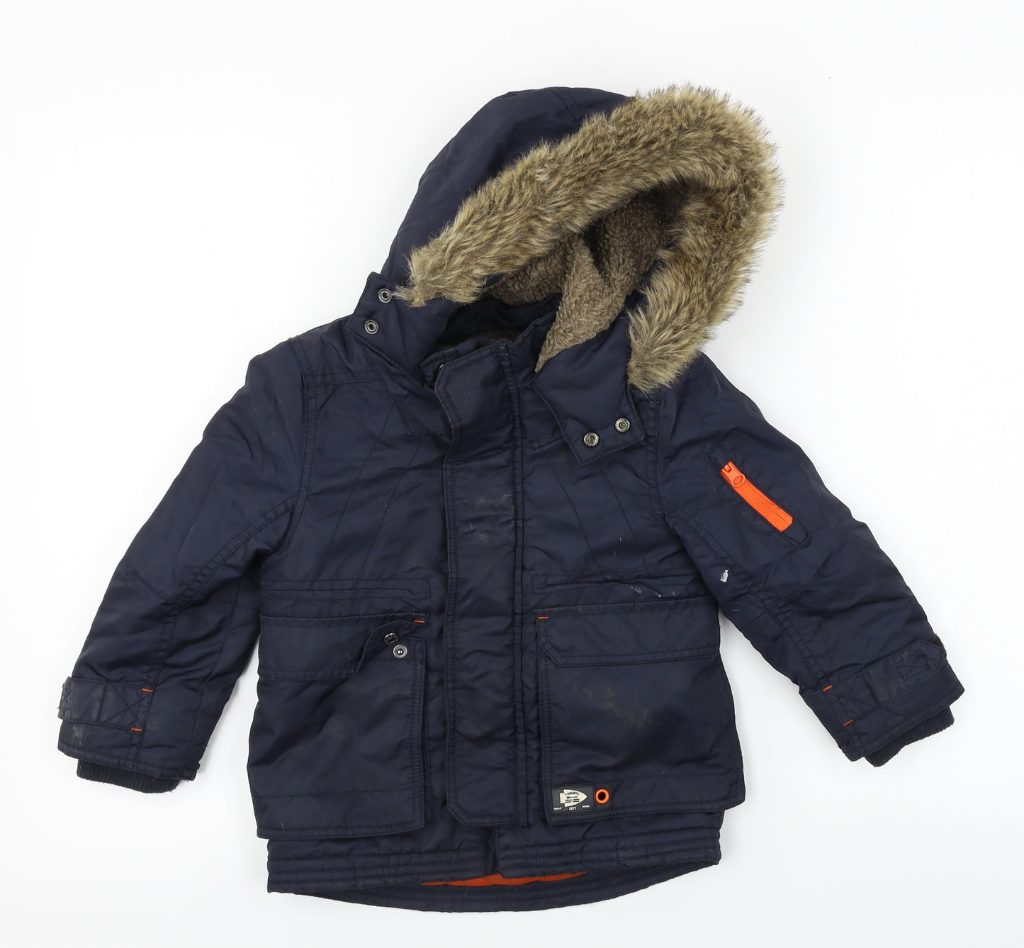 Nutmeg  Boys Blue   Jacket Coat Size 2-3 Years