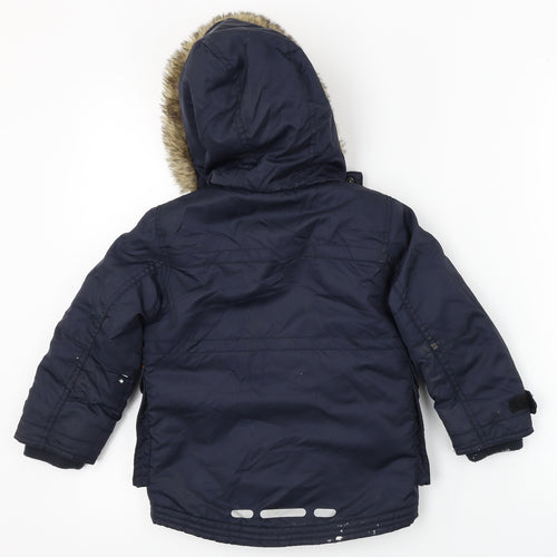 Nutmeg  Boys Blue   Jacket Coat Size 2-3 Years