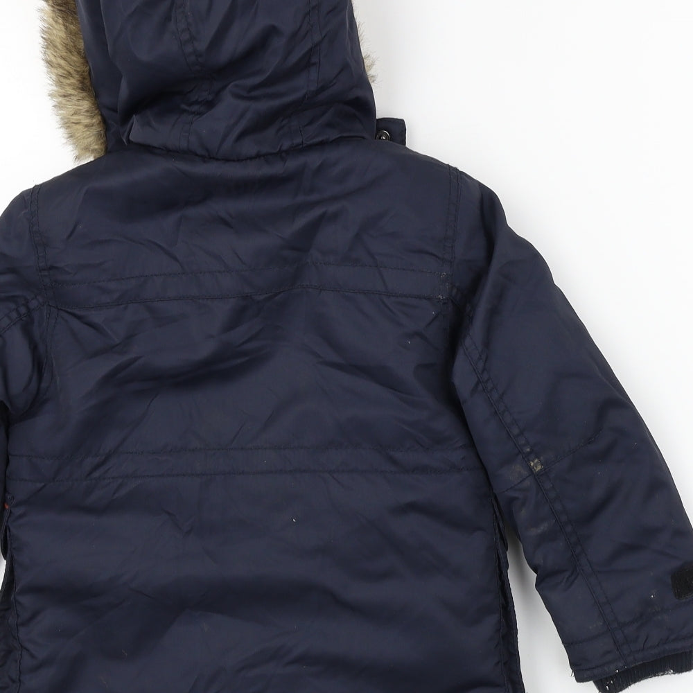 Nutmeg  Boys Blue   Jacket Coat Size 2-3 Years