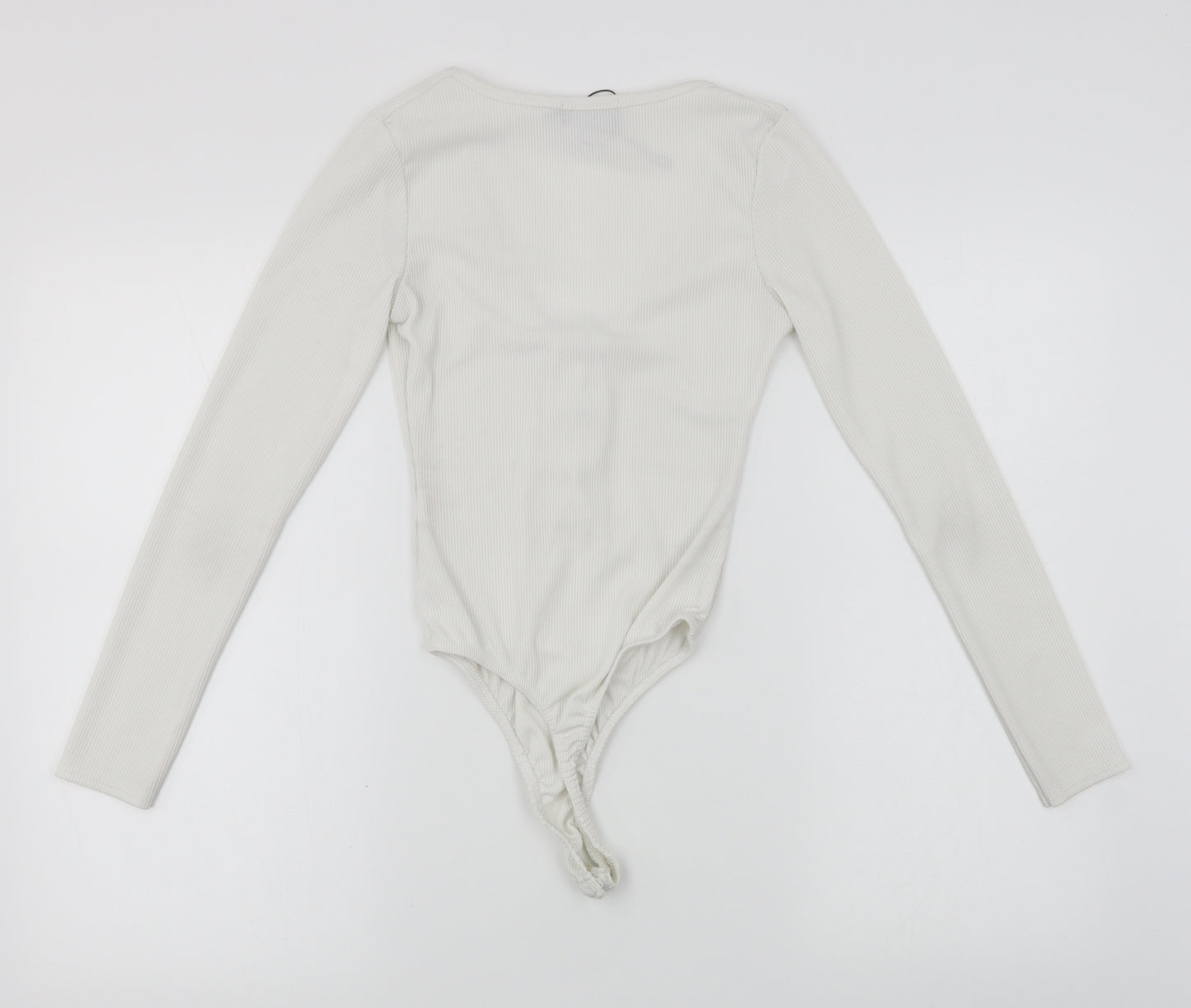 PRETTYLITTLETHING Womens White   Bodysuit One-Piece Size 4