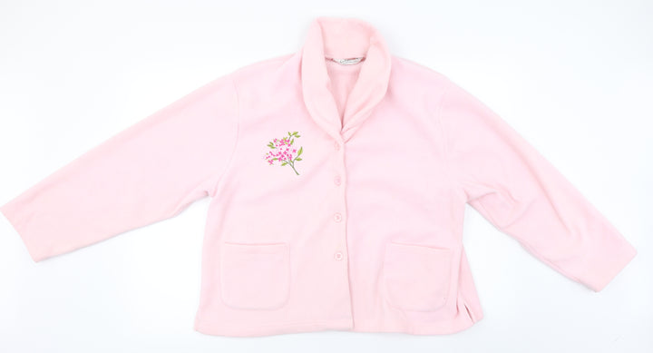 J Frazer Womens Pink Cardigan Jumper Size 14