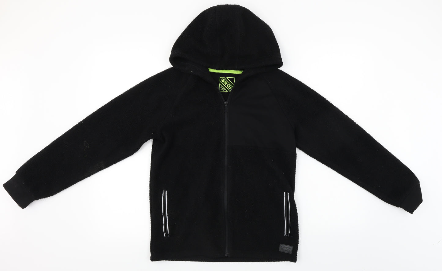 Urban Department   Boys Black   Full Zip Hoodie Size 11 Years