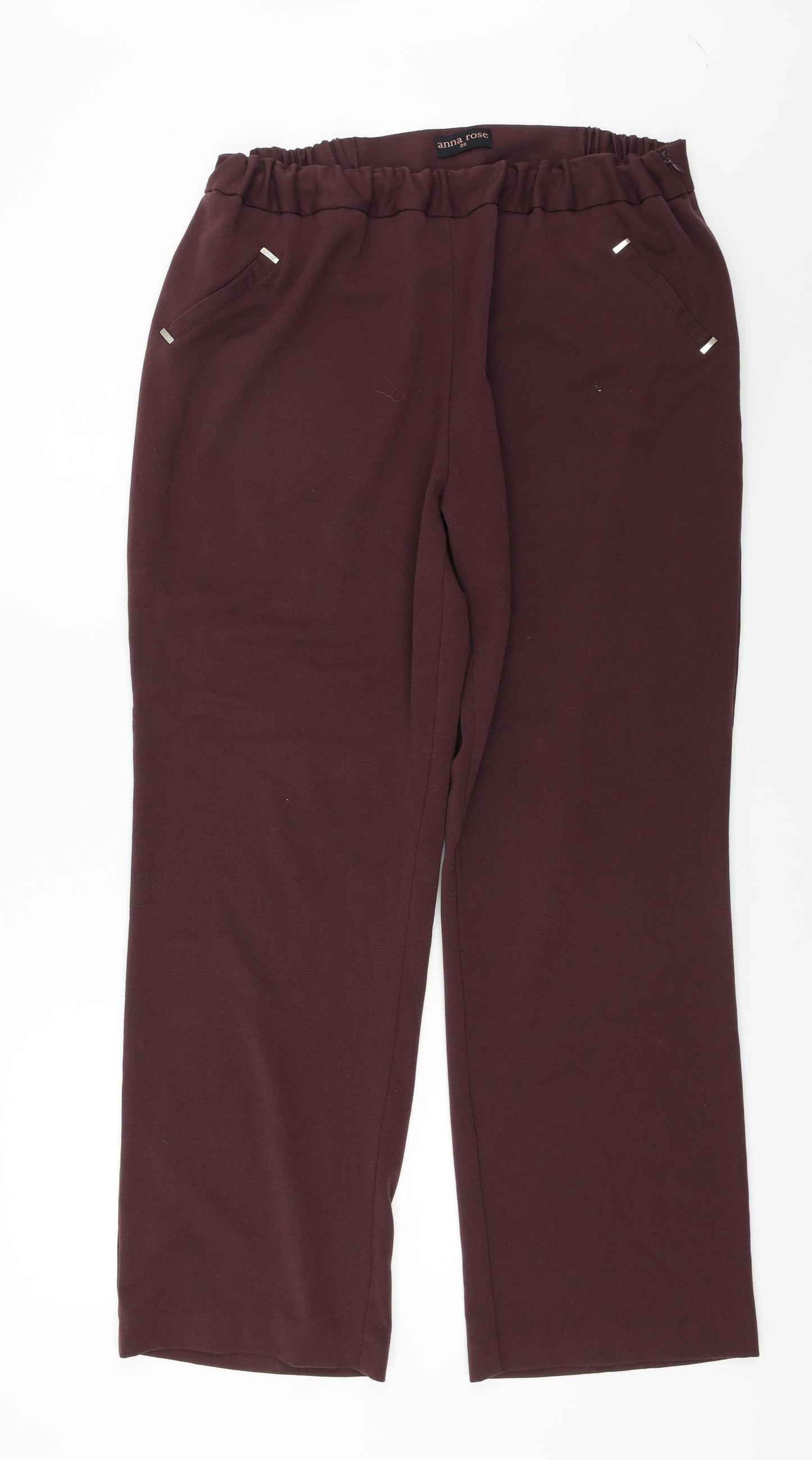 Anna rose  Womens Brown   Trousers  Size 20 L27 in