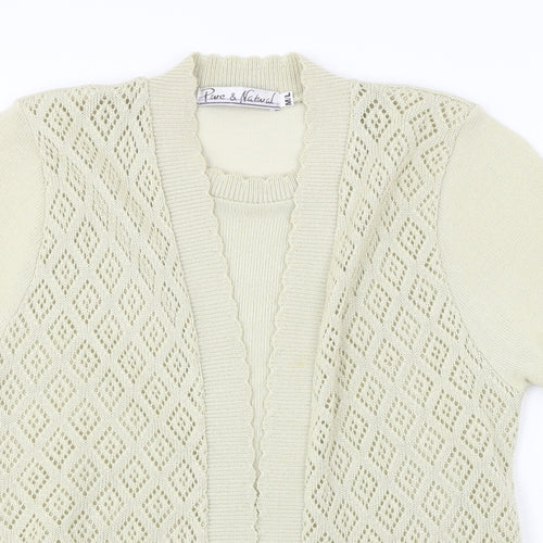 Pure & Natural  Womens Beige   Pullover Jumper Size M