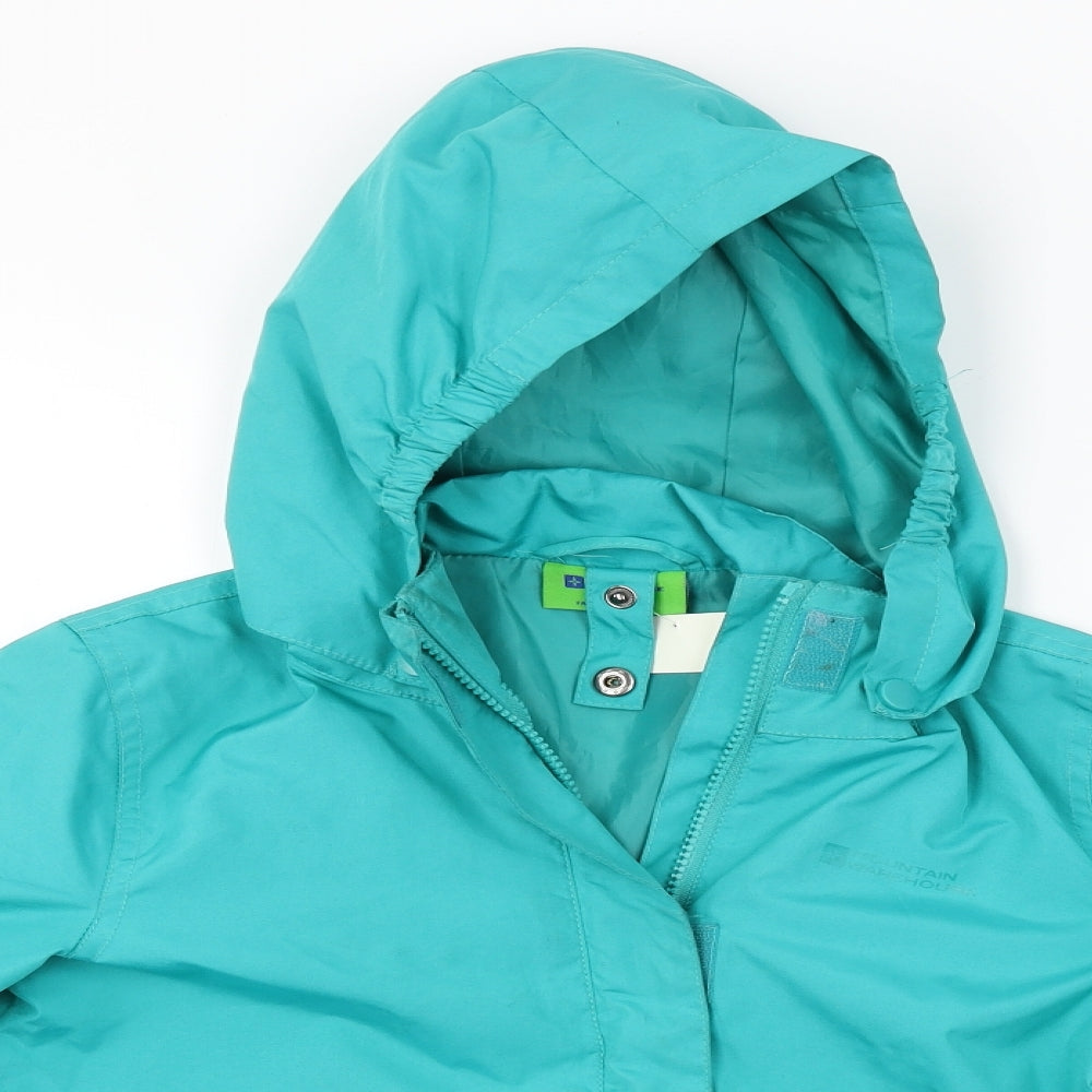 Mountain Warehouse  Boys Green   Rain Coat Coat Size 7-8 Years