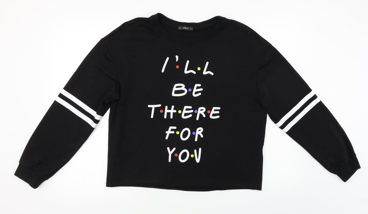 SheIn Womens Black   Pullover Jumper Size M