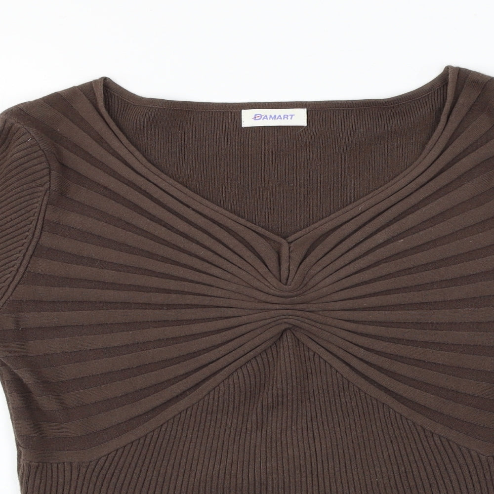 Damart  Womens Brown   Pullover Jumper Size 14