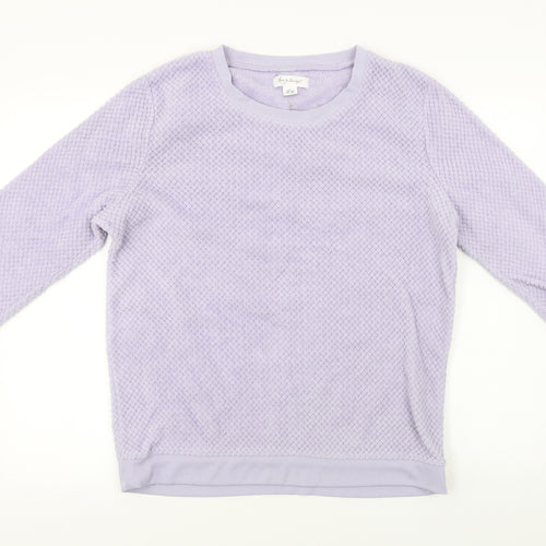 love to lounge     Womens Purple Houndstooth  Pullover Jumper Size L
