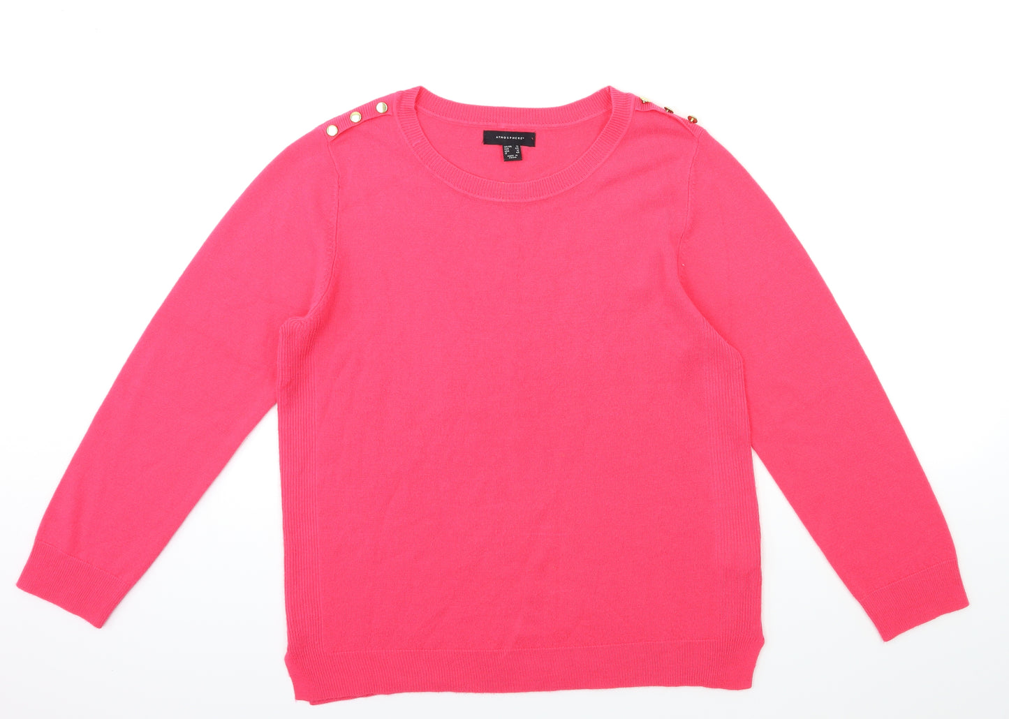 Atmosphere Womens Pink  Knit Pullover Jumper Size 16