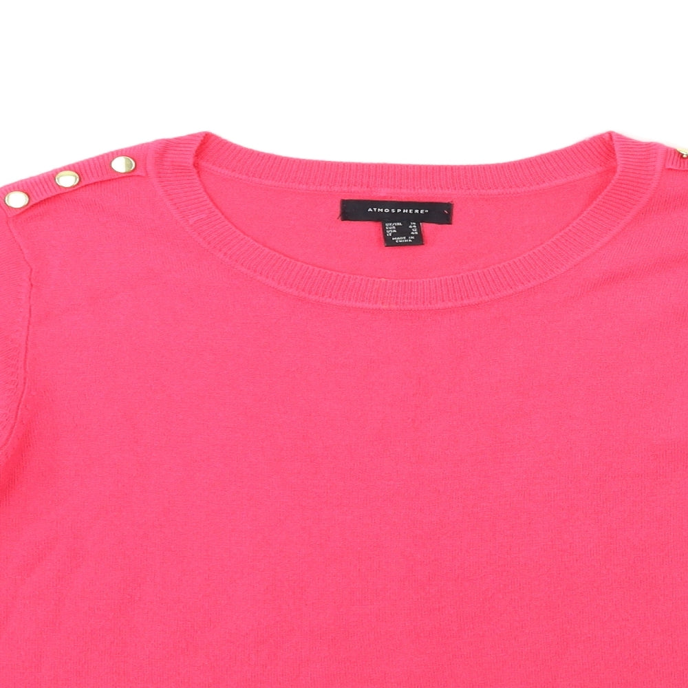 Atmosphere Womens Pink  Knit Pullover Jumper Size 16