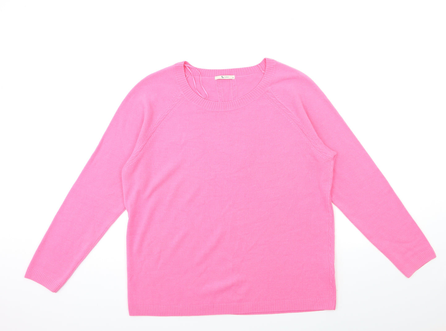 TU Womens Pink  Knit Pullover Jumper Size 20