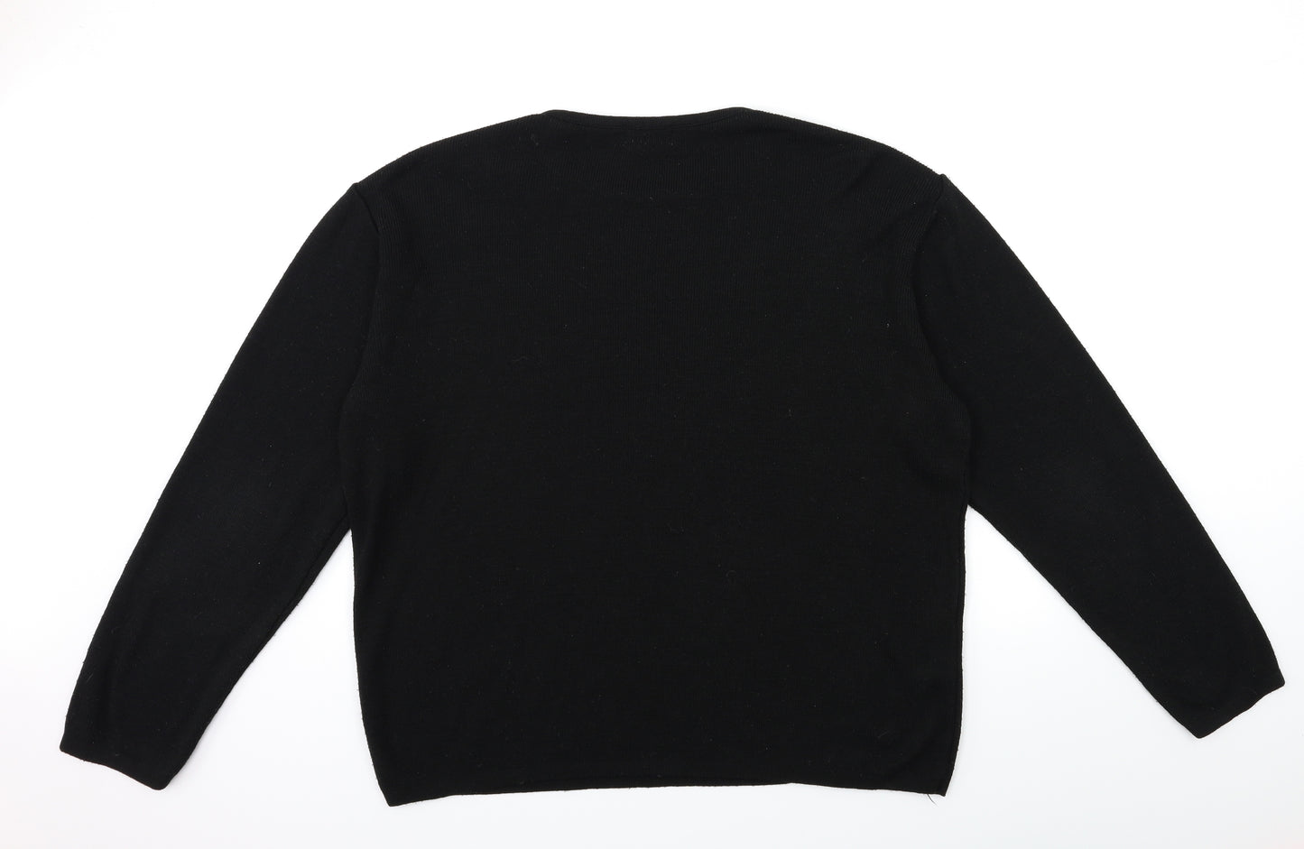 Boohoo Mens Red  Knit Pullover Jumper Size L