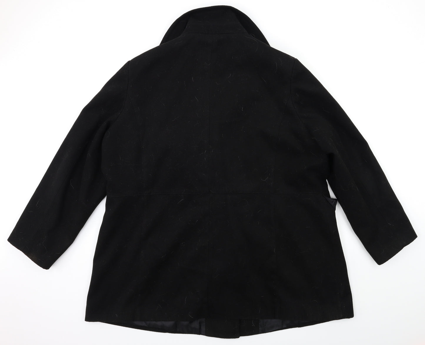 Wardrobe Womens Black   Overcoat Coat Size 24