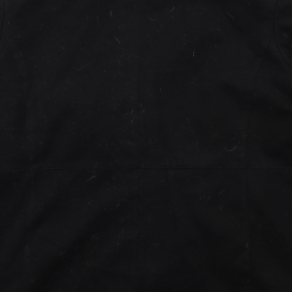 Wardrobe Womens Black   Overcoat Coat Size 24
