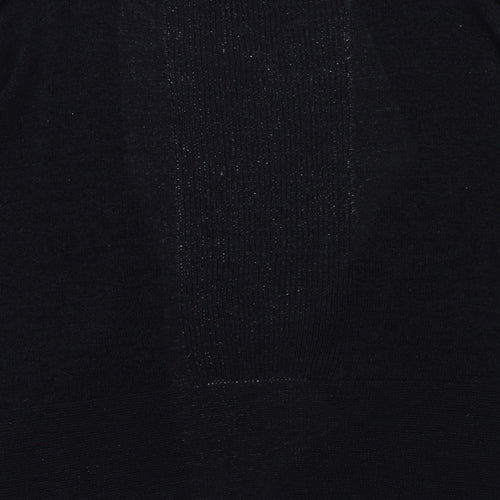 Evans Womens Black  Knit Cardigan Jumper Size 14