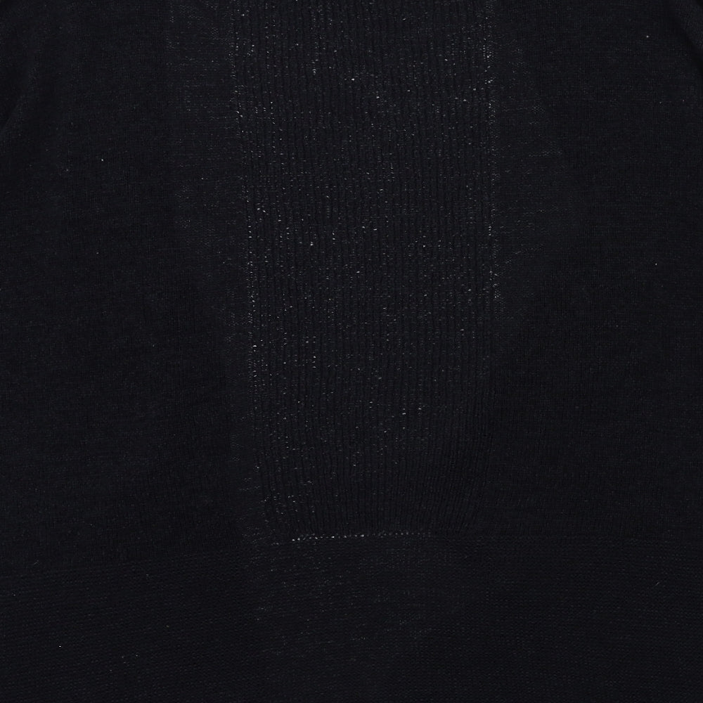 Evans Womens Black  Knit Cardigan Jumper Size 14